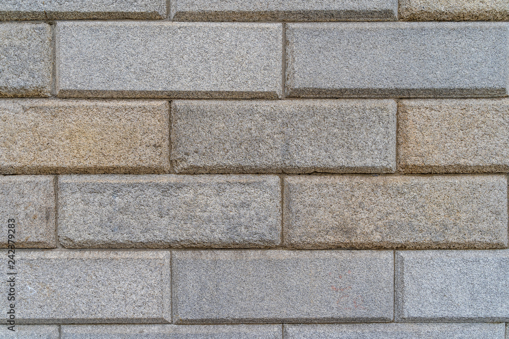 Obraz premium Modern gray brick wall - high quality texture / background