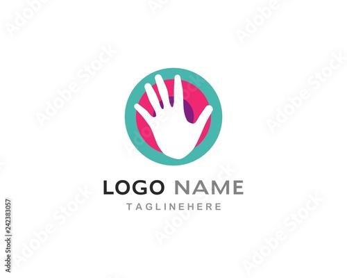 Hand Care Logo Template © devankastudio