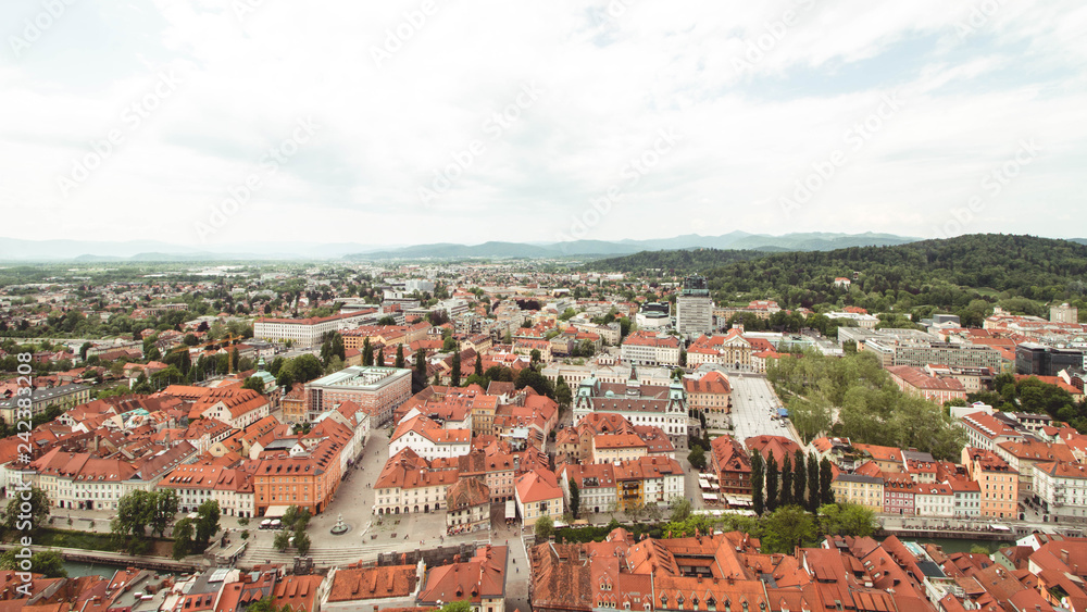 The rooftops of Ljubljana - Slovenia