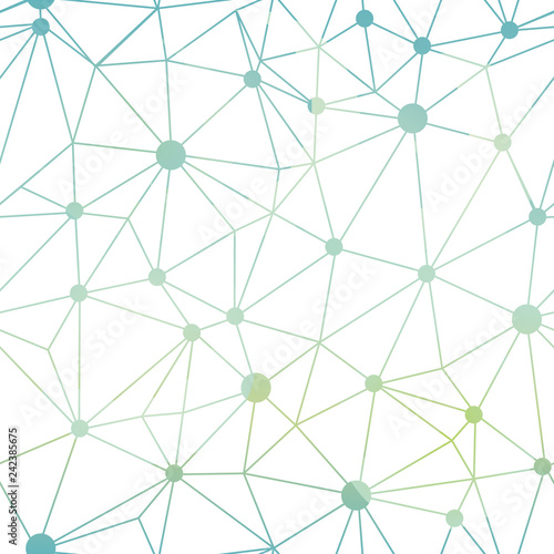 Blue white gradient dots network seamless pattern. Great for technology inspi...