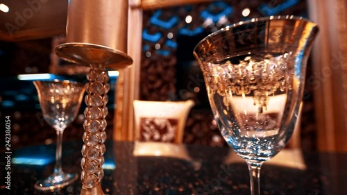 luxurious interior with gold