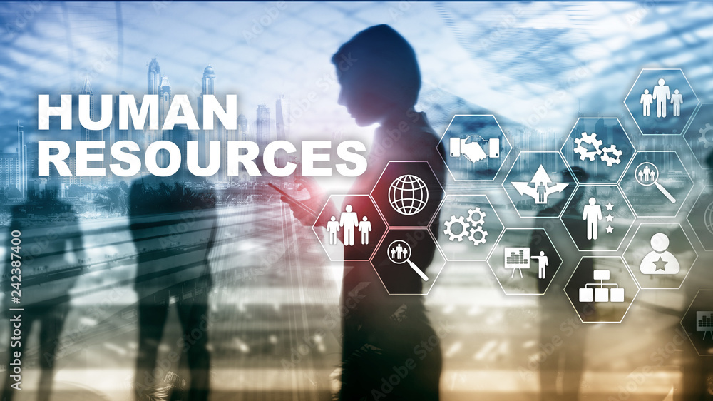 Human Resources HR management concept. Human resources pool, customer care and employees. Human Resources HR management concept. Human resources pool, customer care and employees.