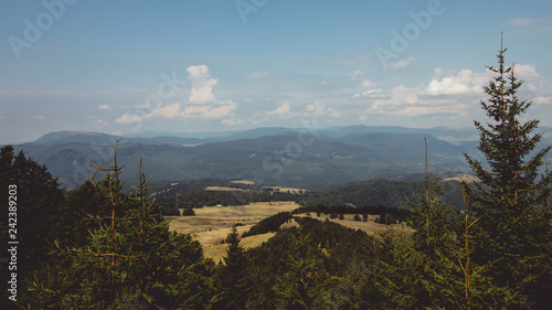 Mountain from the chain of the Carpathian Mountains in Romania