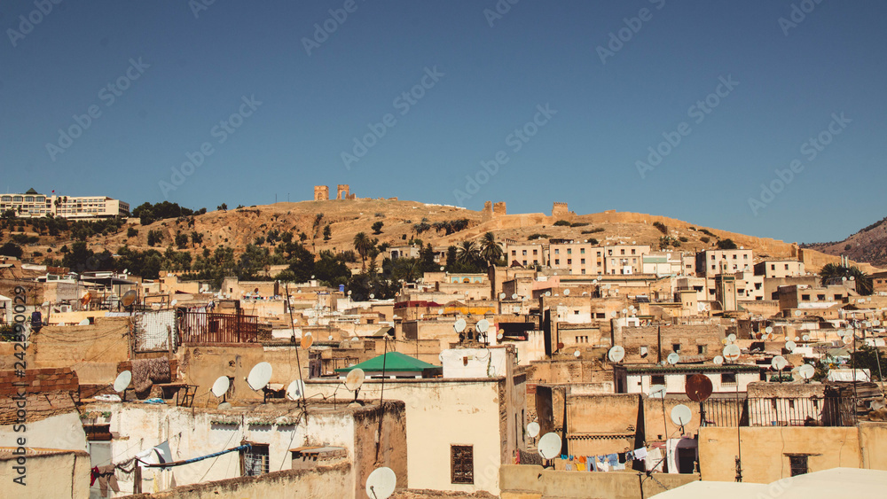 View of the old town in Fes - Morocco