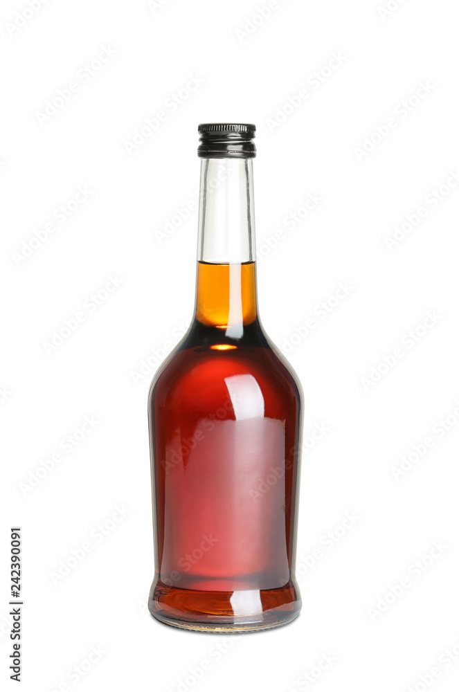Bottle of scotch whiskey on white background Bottle of scotch whiskey on white background
