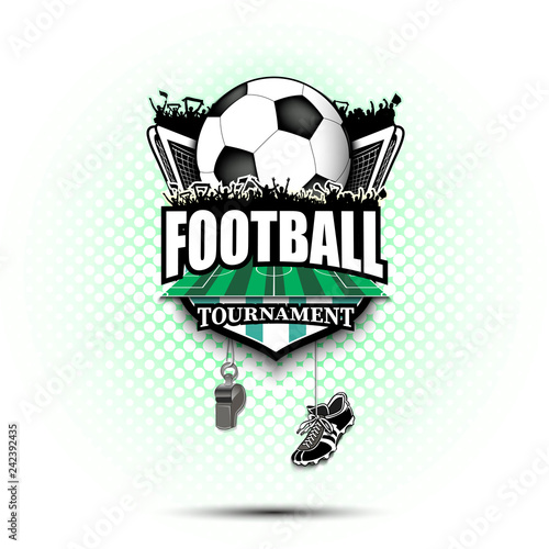 Soccer logo design template