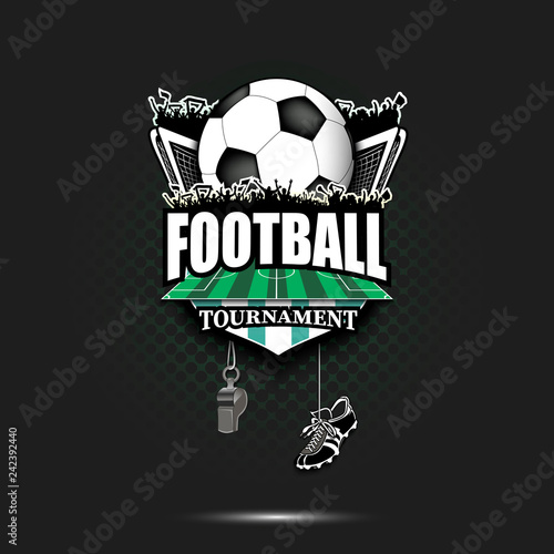 Soccer logo design template