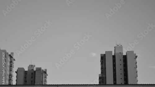 building and sky on city