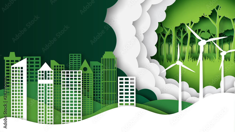 Green Nature Landscape And Eco City Background Template Paper Art Style Ecology And Environment Conservation Creative Idea Concept Vector Illustration Stock Vector Adobe Stock Green Nature Landscape And Eco City Background Template Paper Art Style Ecology And Environment Conservation Creative Idea Concept Vector Illustration Stock Vector Adobe Stock