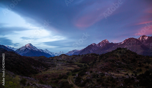 Mt Cook Panorama New Zealand Landscape