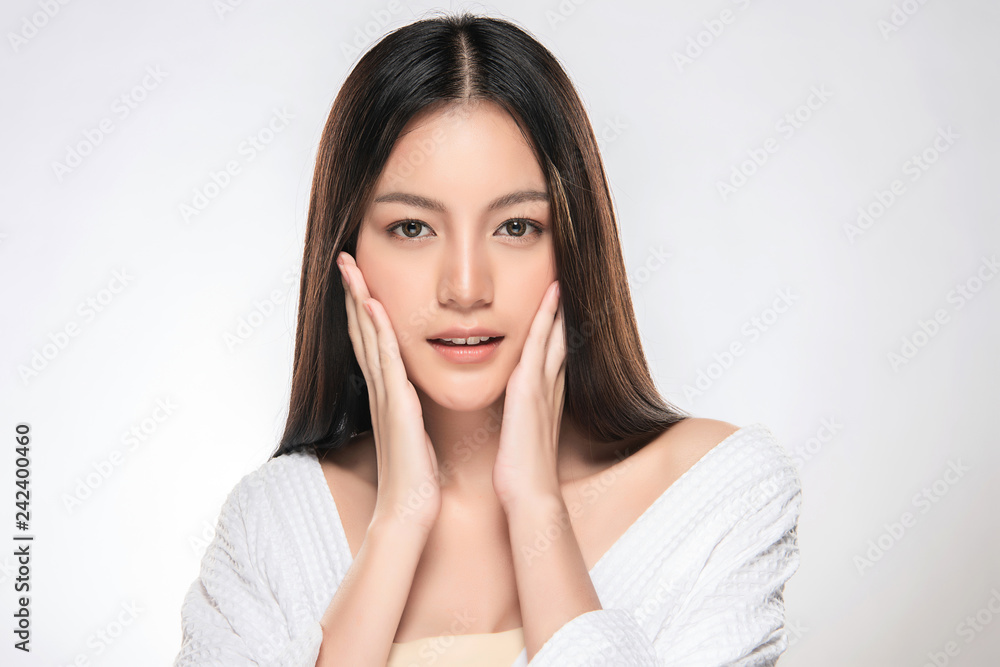 Beautiful Young asian Woman with Clean Fresh Skin Beautiful Young asian Woman with Clean Fresh Skin