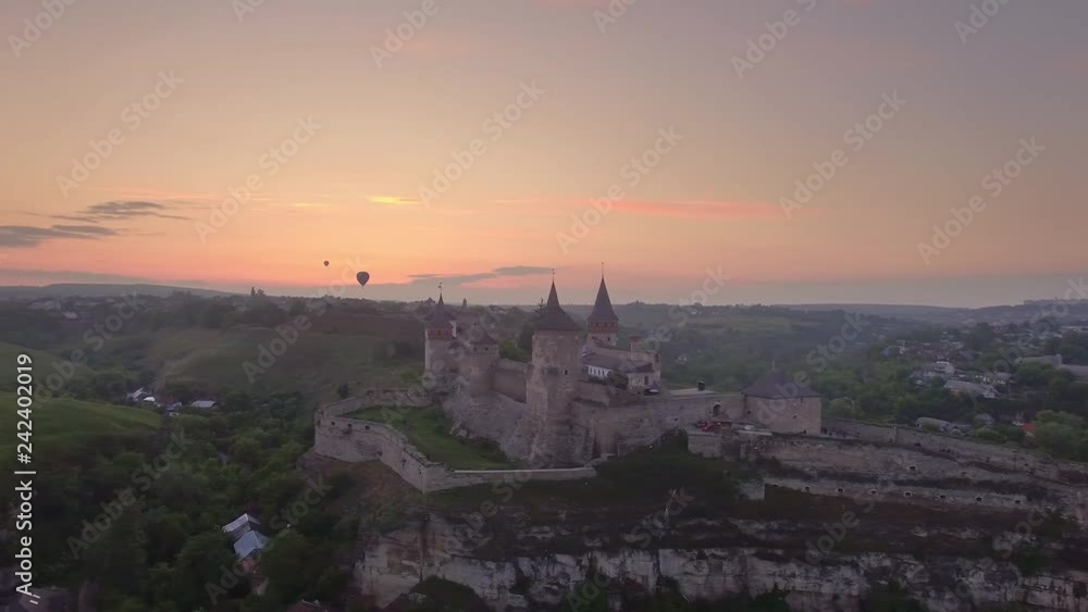 Aerial view of Kamianets-Podilskyi Caslte Aerial view of Kamianets-Podilskyi Caslte