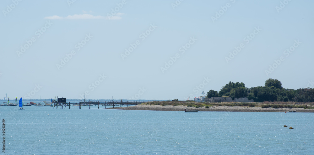 Panorama littoral Ile d'Aix Charente Maritime France