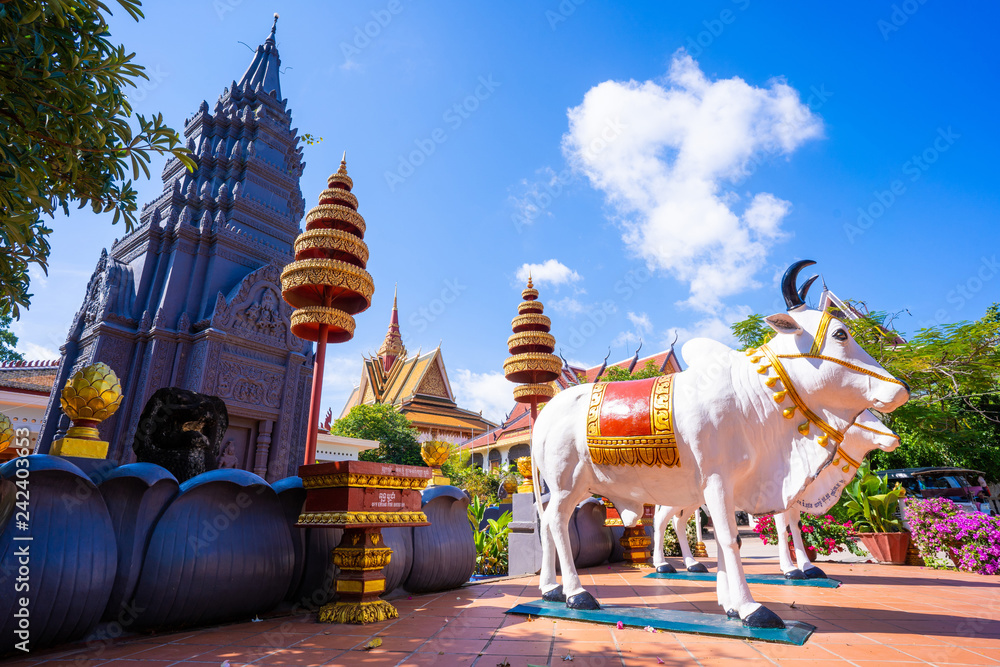 Obraz premium sculpture at Wat Preah Prom Rath