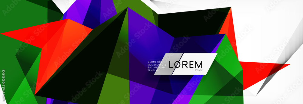 Mosaic triangular low poly style abstract geometric background. Polygonal vector. Abstract white bright technology design. Mosaic triangular low poly style abstract geometric background. Polygonal vector. Abstract white bright technology design.