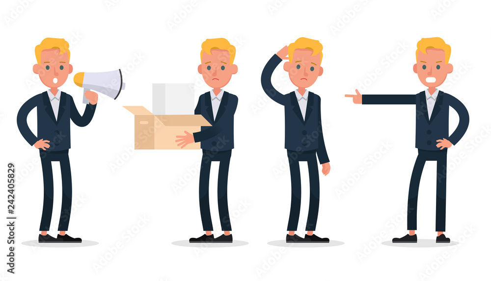 business people character vector design. Presentation in various action and working. no6 business people character vector design. Presentation in various action and working. no6