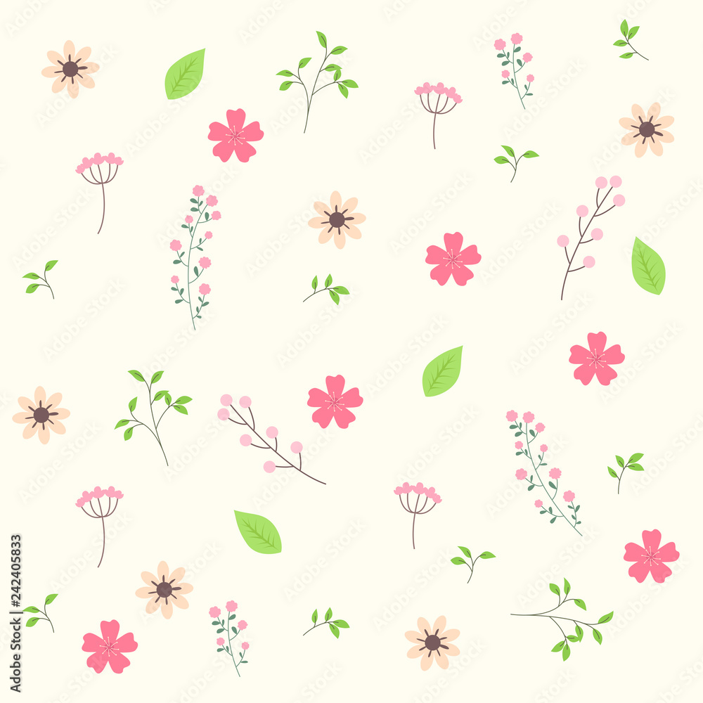 Flower pattern vector illustration. Flower pattern vector illustration.