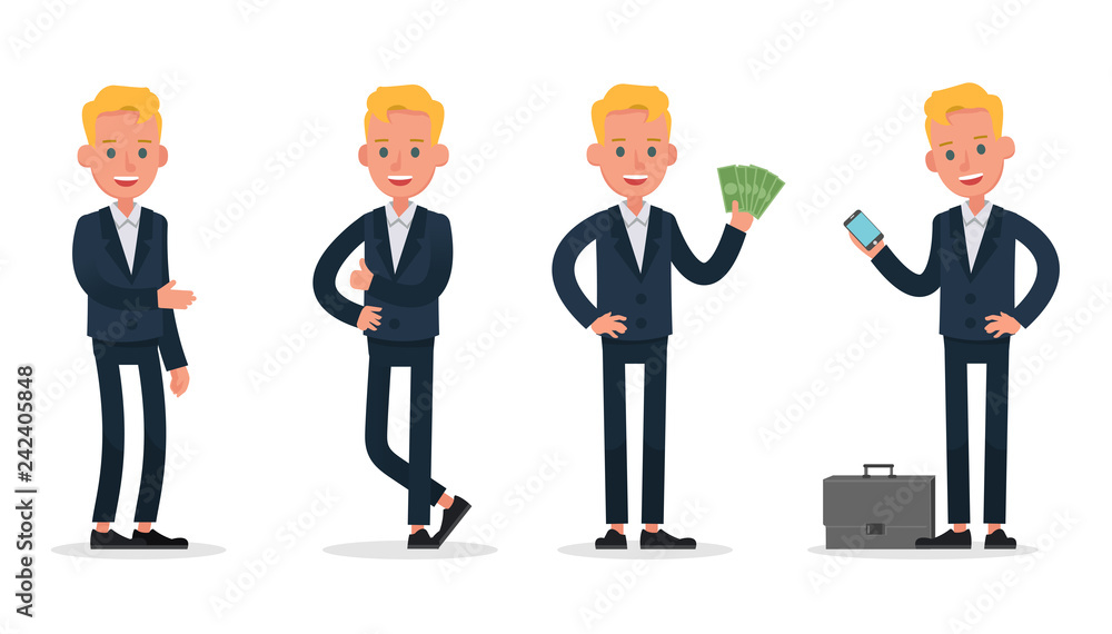 business people character vector design. Presentation in various action and working. no7 business people character vector design. Presentation in various action and working. no7