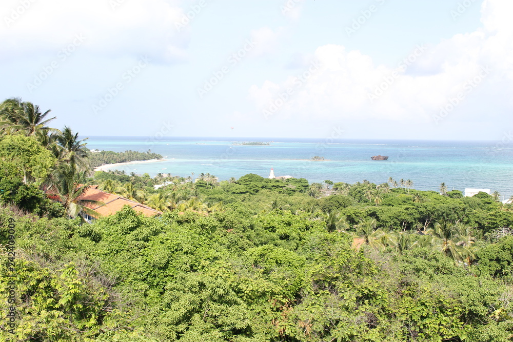 tropical beach and sea