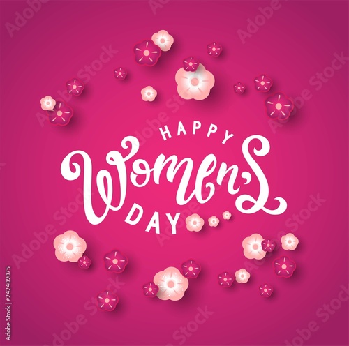 International Womens Day emblem, sign design