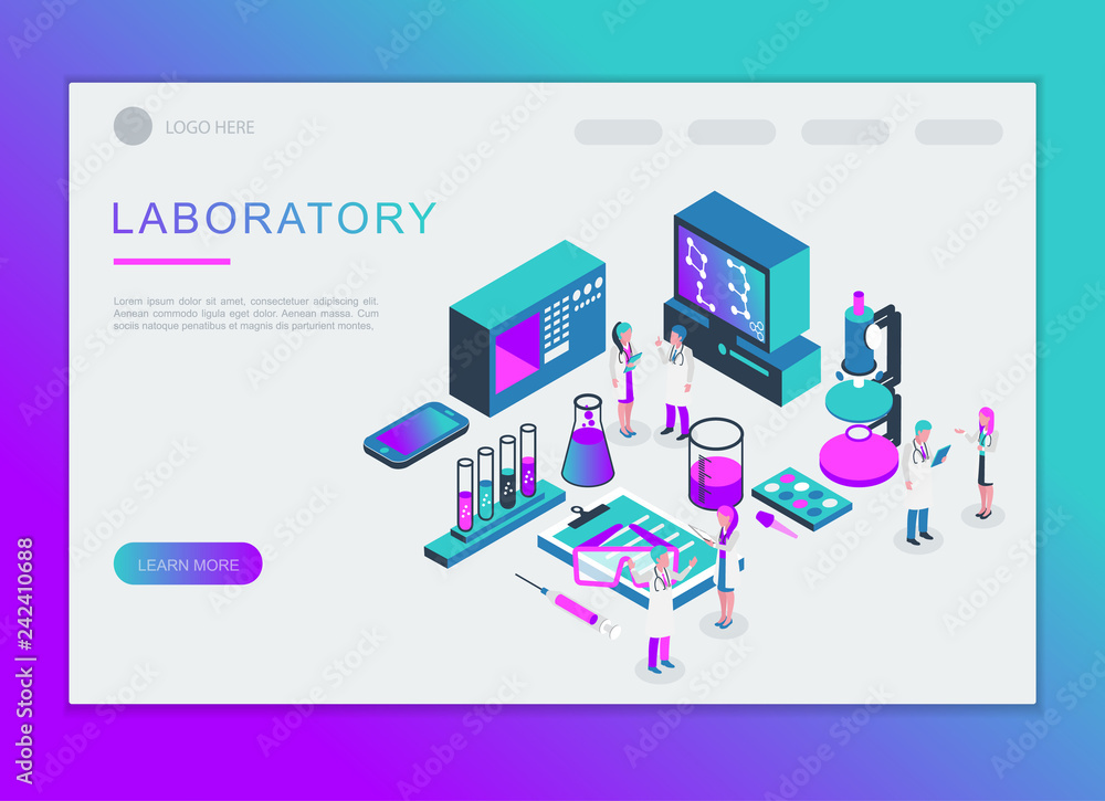 laboratory vector design. For landing page and background template. no2 laboratory vector design. For landing page and background template. no2