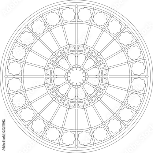 Saint Augustin, Paris, France, rose window