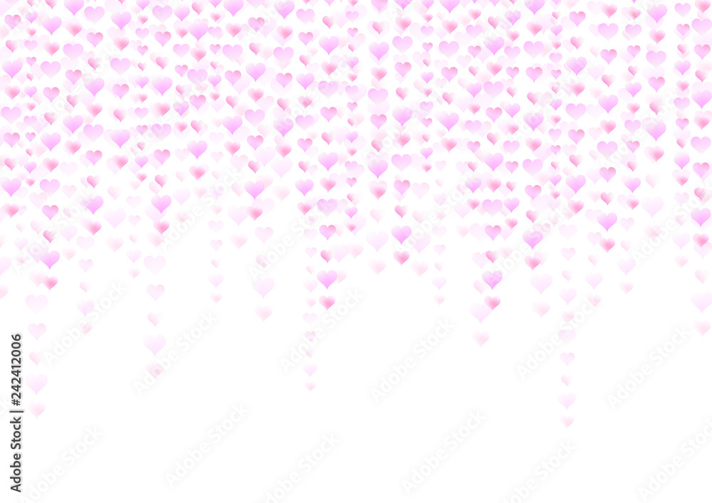 白背景のピンク色のハート Stock Illustration Adobe Stock