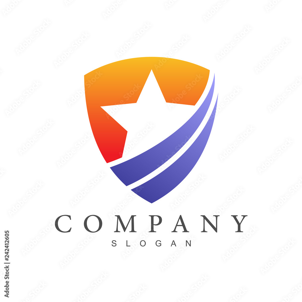 star shield logo star shield logo
