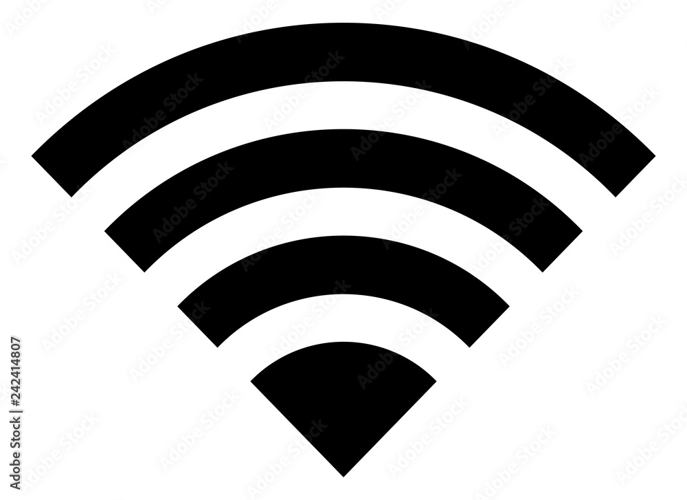 WiFi Wireless Signal Vector Icon WiFi Wireless Signal Vector Icon