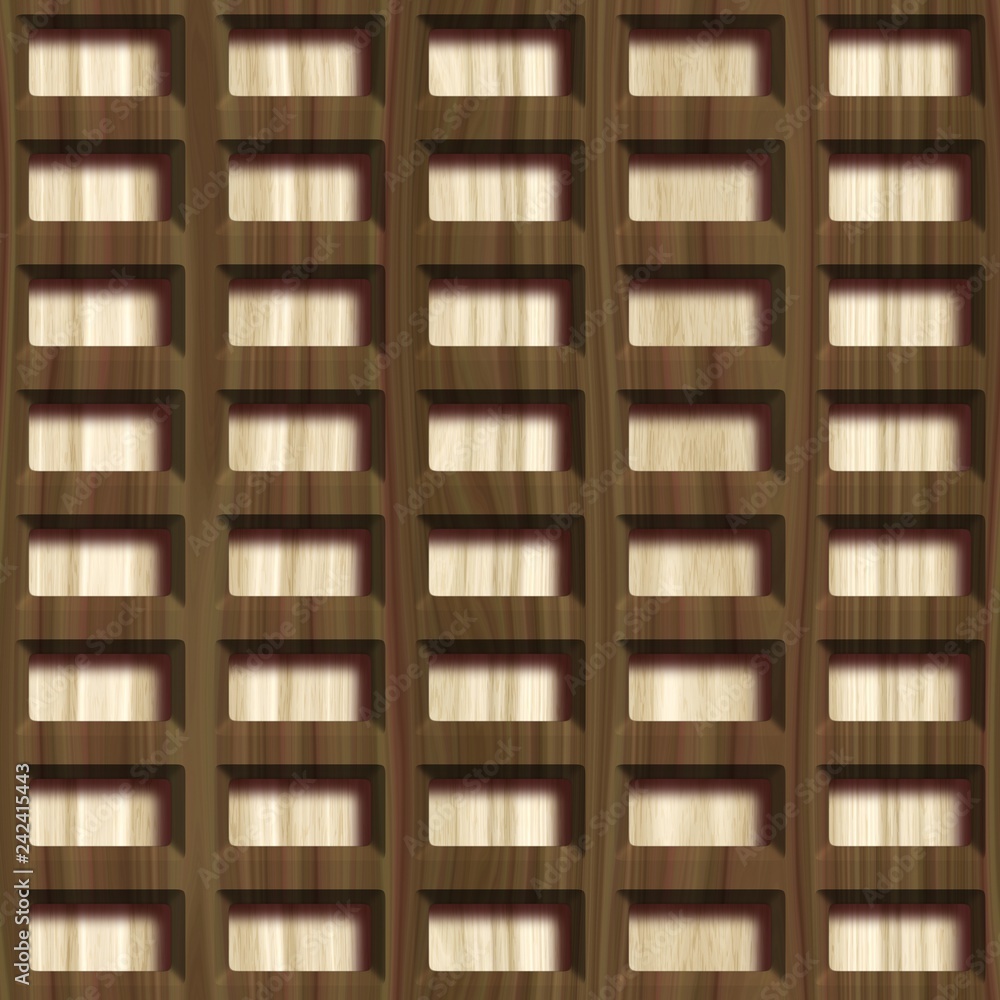 Wooden lattice on wood background. Seamless pattern. Wooden lattice on wood background. Seamless pattern.