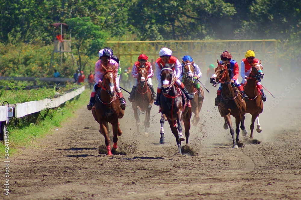 Obraz premium Asian Derby Horse Racing