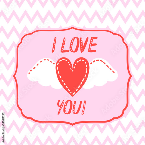 Vector Valentine's day cards templates. Hand drawn February 14 gift tags, labels or posters collection.