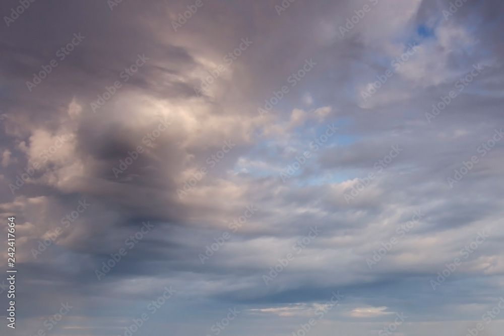 Background from textured thunderstorm clouds.