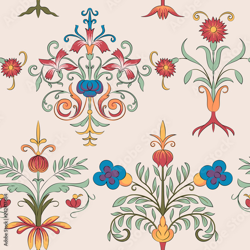 Vintage flourish pattern