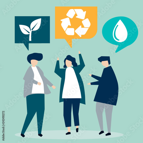 People with environmental conservation ideas