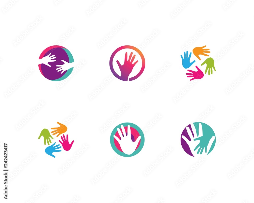 Hand Care Logo Template Hand Care Logo Template