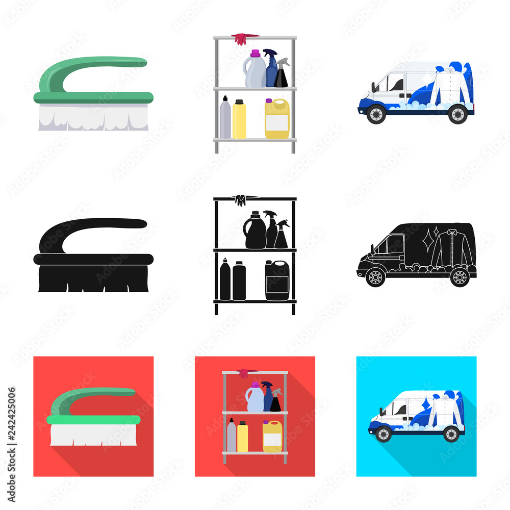 Vector design of laundry and clean logo. Collection of laundry and clothes stock symbol for web. Vector design of laundry and clean logo. Collection of laundry and clothes stock symbol for web.