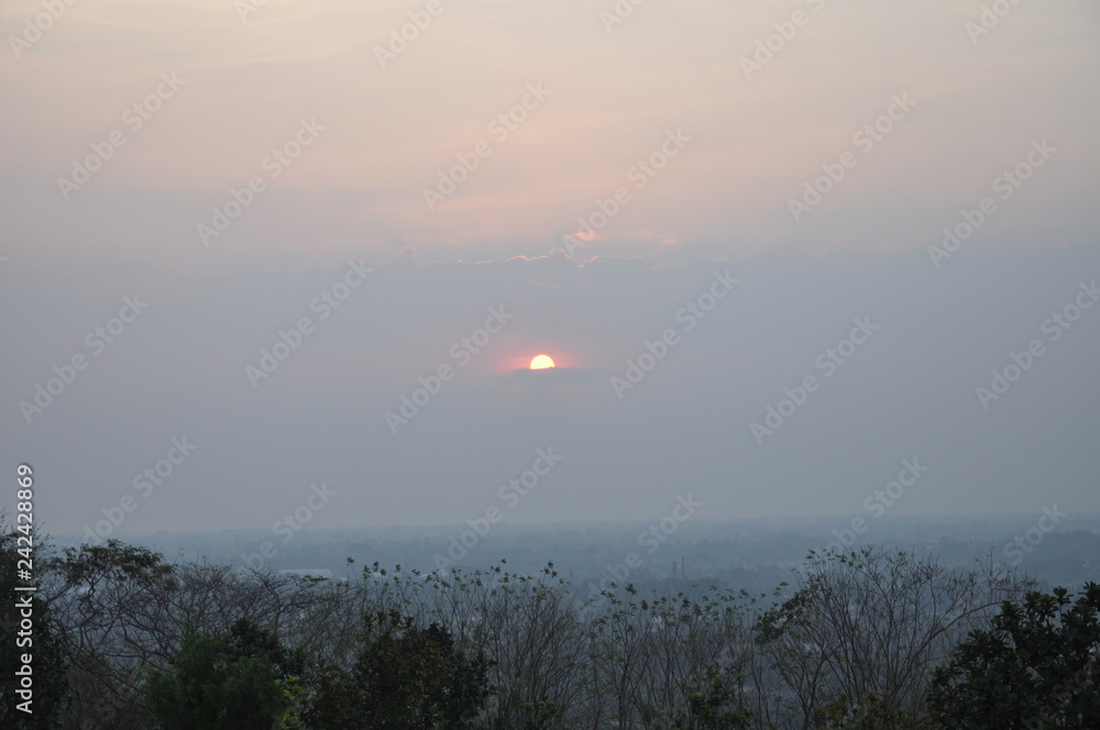 sunset in temple Sewu - IND sunset in temple Sewu - IND