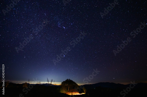 Stars at night, Chiang mai, Thailand