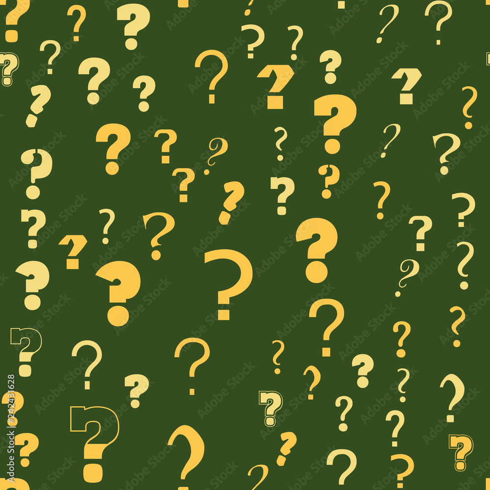 Question mark, education, school concept. Seamless vector EPS 10 pattern. Flat style Question mark, education, school concept. Seamless vector EPS 10 pattern. Flat style