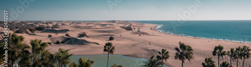 Maspalomas Gran Canaria sand dunes desert beach photo