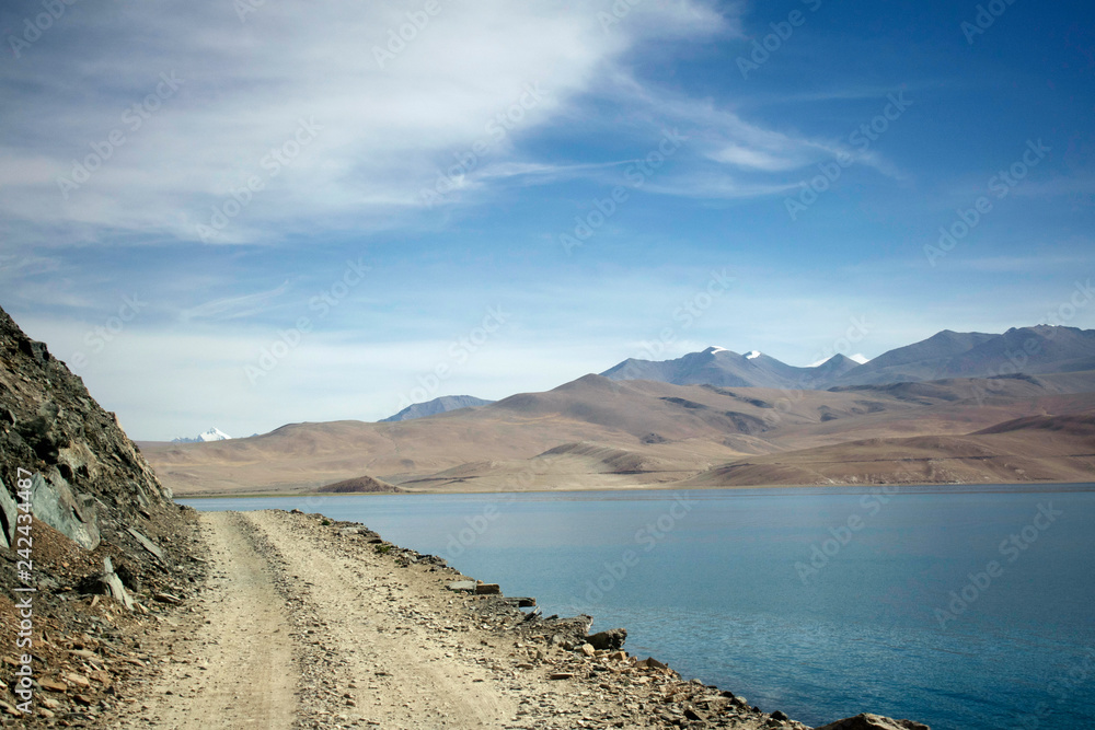 Road to Pangong lake, Ladakh, Jammu and Kashmir, India. Road to Pangong lake, Ladakh, Jammu and Kashmir, India.