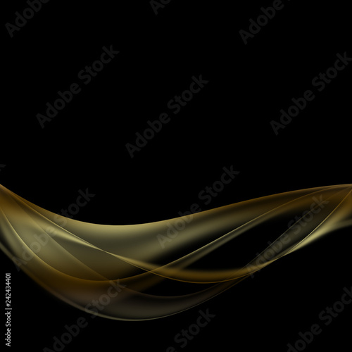 Abstract background of luxury gold lines