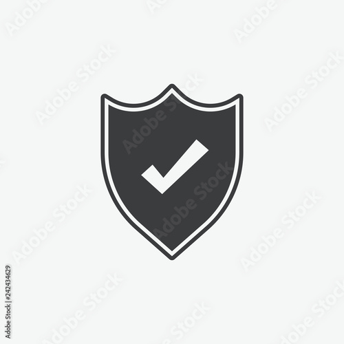 Shield Protection Check Vector Icon