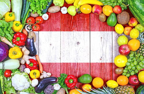 Fresh fruits and vegetables from Austria