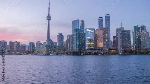 Toronto from Lake Ontario- Downtown Skyline photo