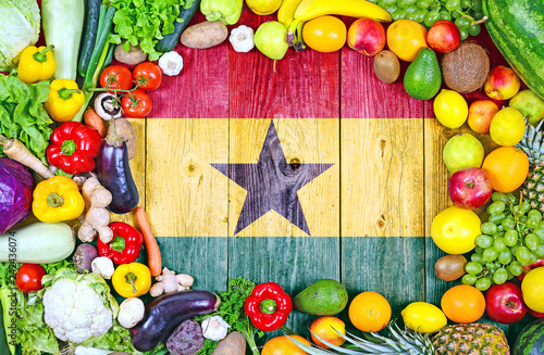 Fresh fruits and vegetables from Ghana