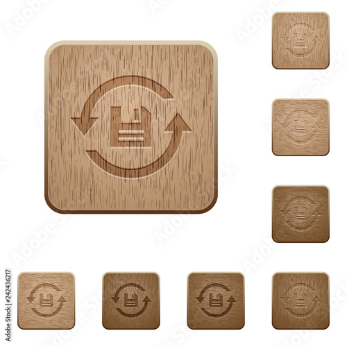 Daily backup wooden buttons