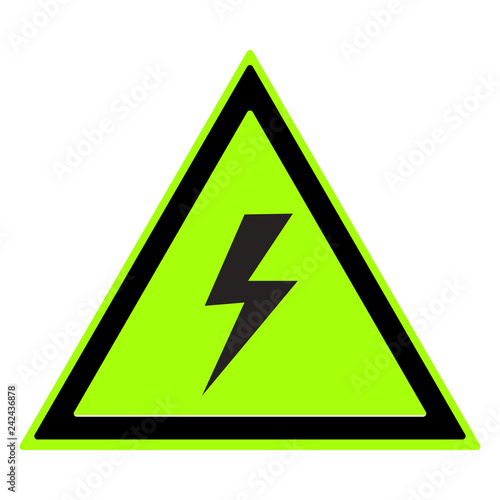 Sign of danger high voltage...