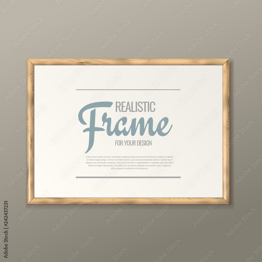 White horizontal frame for paintings White horizontal frame for paintings